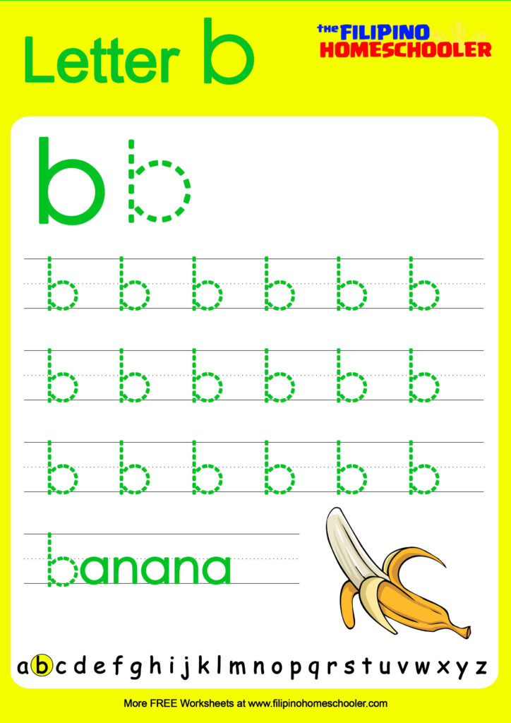 Free Lowercase Letter Tracing Worksheets — The Filipino