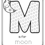 Free M Is For Moon Alphabet Letter Printable. #alphabet Throughout Letter M Worksheets For Toddlers