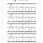 Free Name Tracing Worksheets For Preschool Pdf