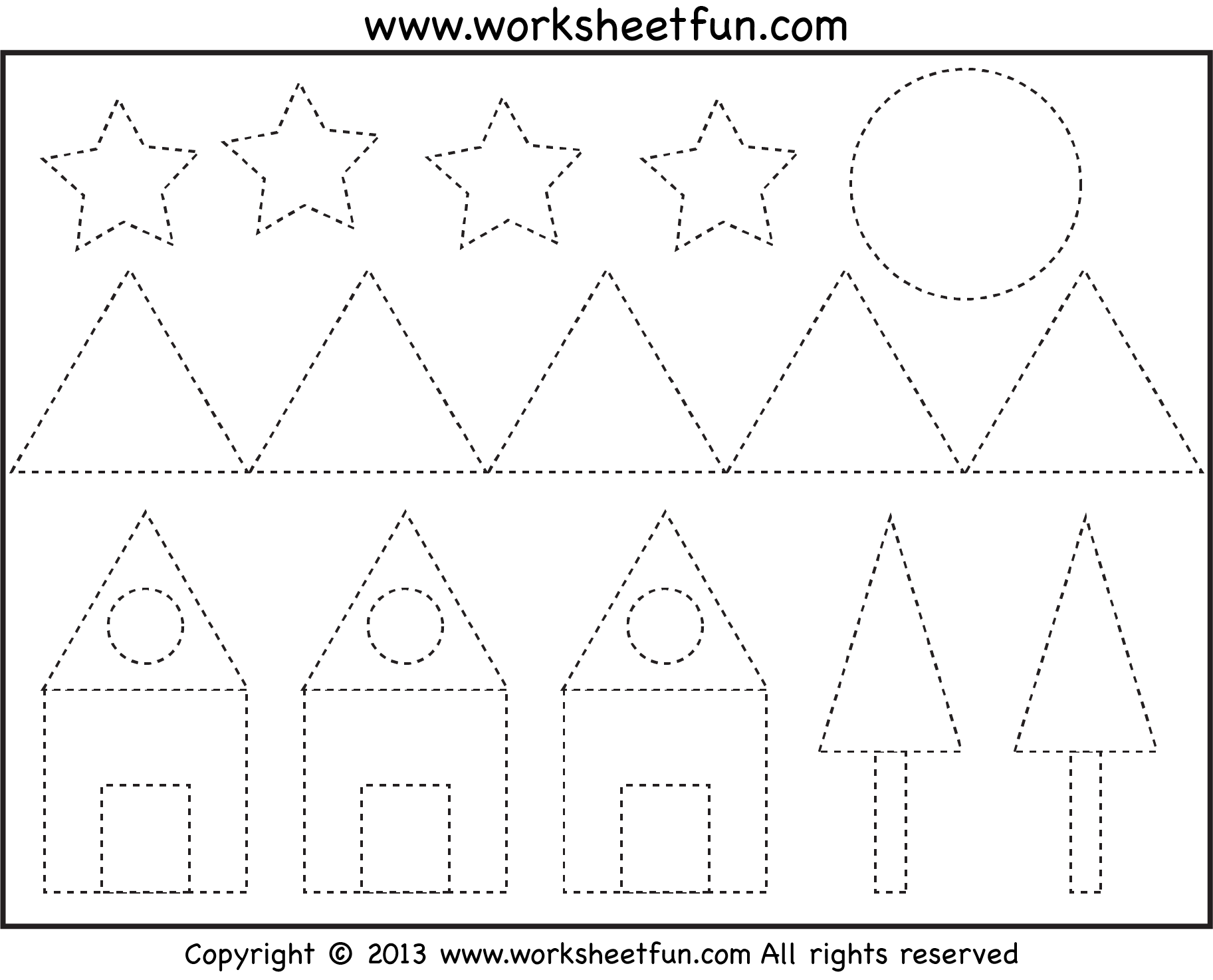 Free Picture Tracing – Shapes! - Pre-K &amp;amp; Kindergarten. Not