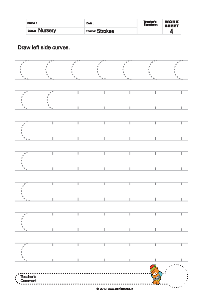 Free Pre Primary Worksheets