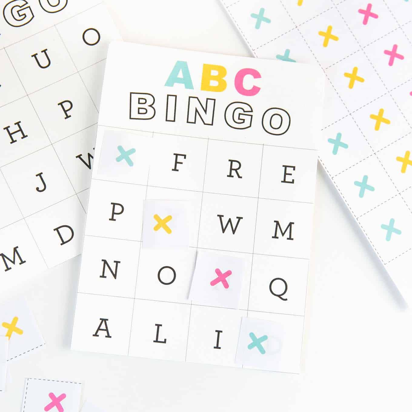 Free Printable Alphabet Bingo - Design Eat Repeat with Alphabet Bingo Worksheets