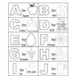 Free Printable Alphabet Coloring Pages – Haramiran For Alphabet Colouring Worksheets For Preschoolers