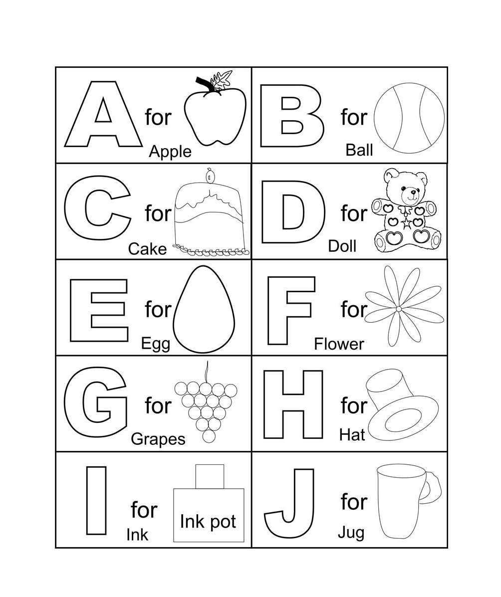 Free Printable Alphabet Coloring Pages – Haramiran for Alphabet Colouring Worksheets For Preschoolers