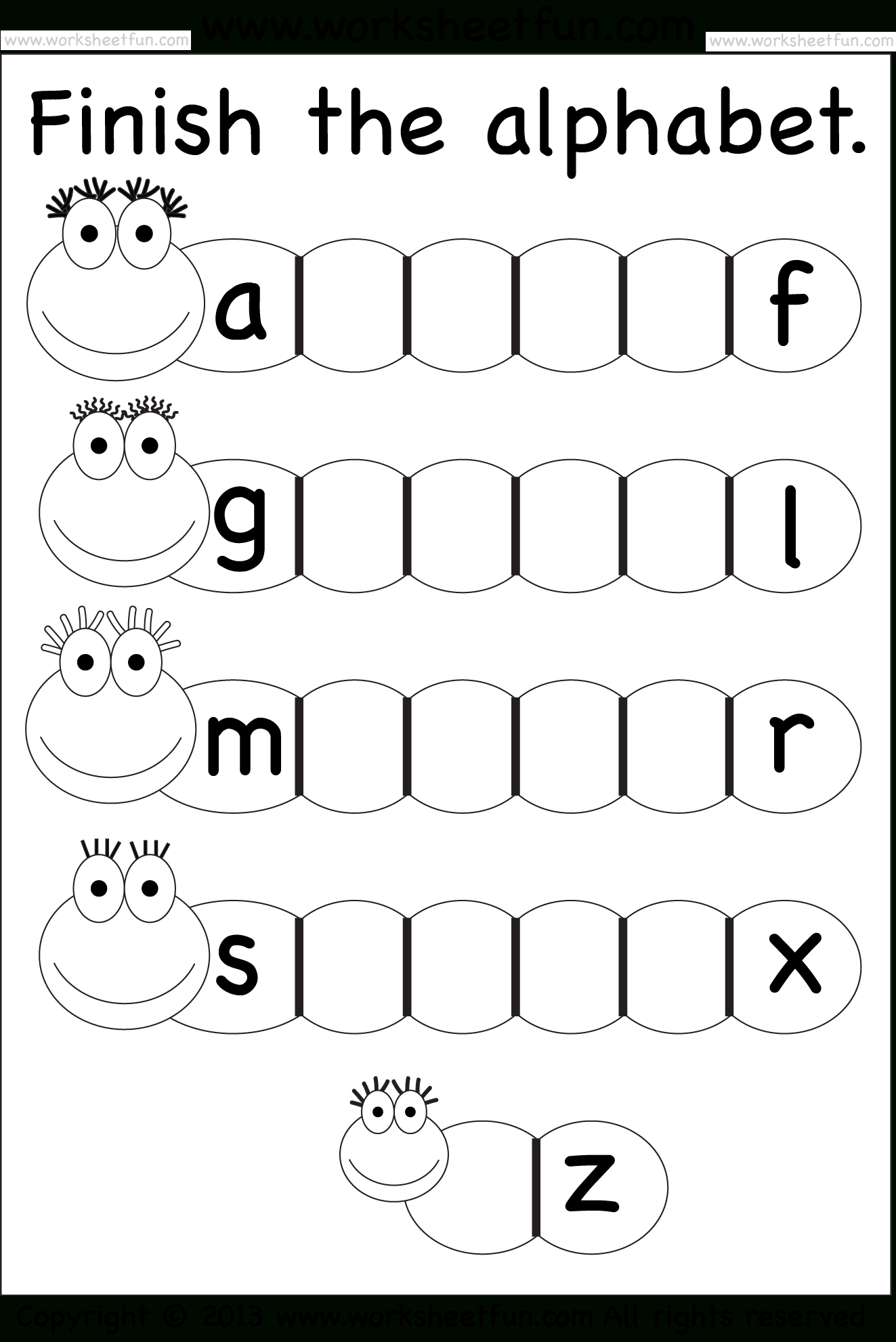 Alphabet Worksheets For Grade 1