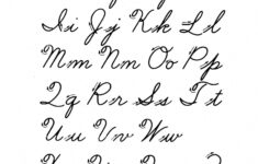 Free Printable Cursive Alphabet Letters Create Handwriting