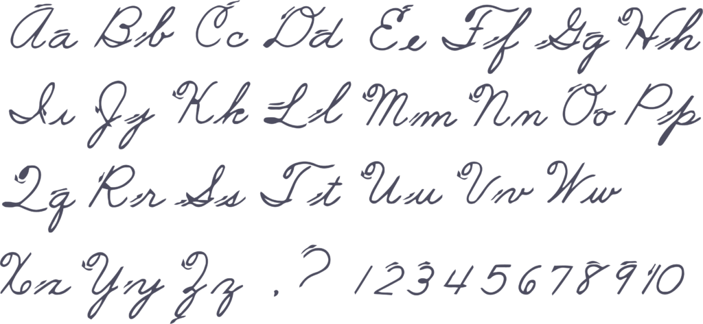 Free Printable Cursive Alphabet Letters Template To Print