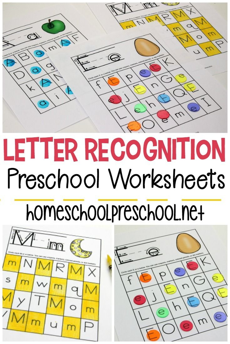 Free Printable Letter Recognition Worksheets For in Alphabet Recognition Worksheets Free