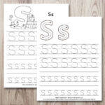 Free Printable Letter S Tracing Worksheets For Preschool Regarding S Letter Tracing