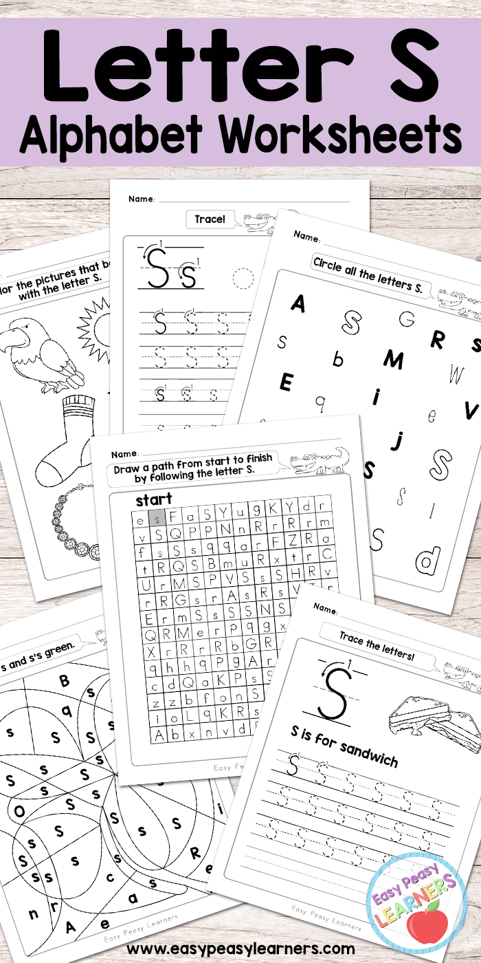 Free Printable Letter S Worksheets - Alphabet Worksheets intended for Letter S Worksheets Free Printables