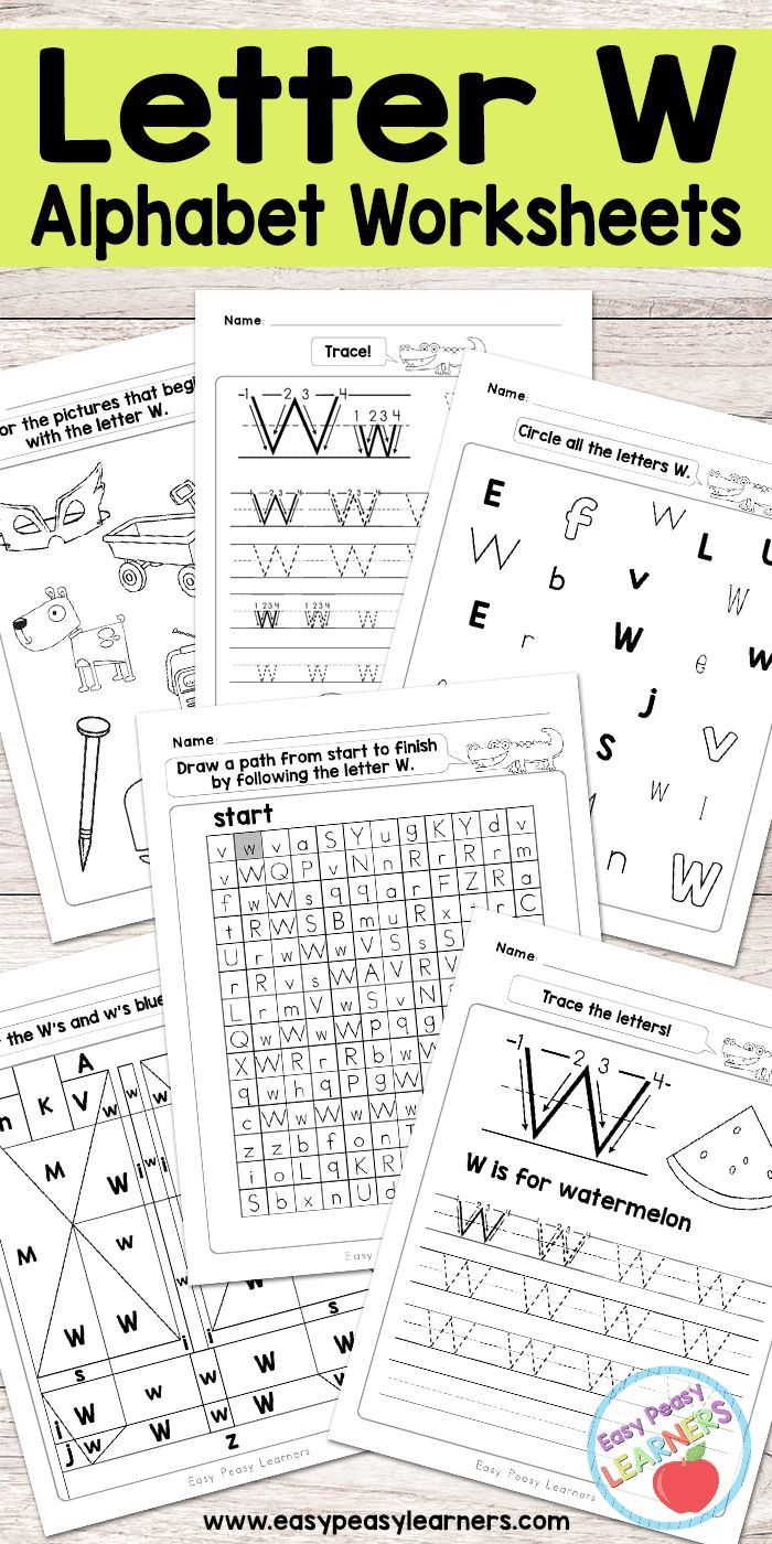 Free Printable Letter W Worksheets - Alphabet Worksheets throughout Letter T Worksheets Easy Peasy