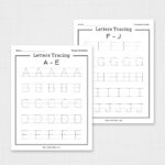 Free Printable Letters Tracing A Z Worksheets