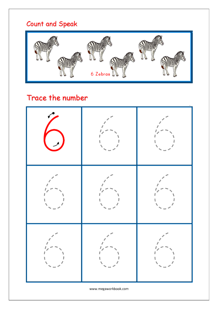 Free Printable Number Tracing And Writing (1 10) Worksheets