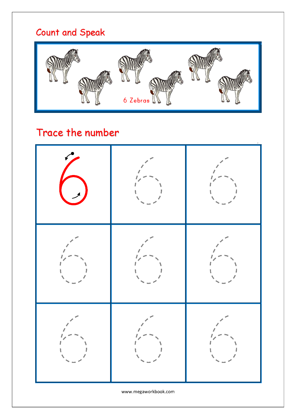 Free Printable Number Tracing And Writing (1-10) Worksheets