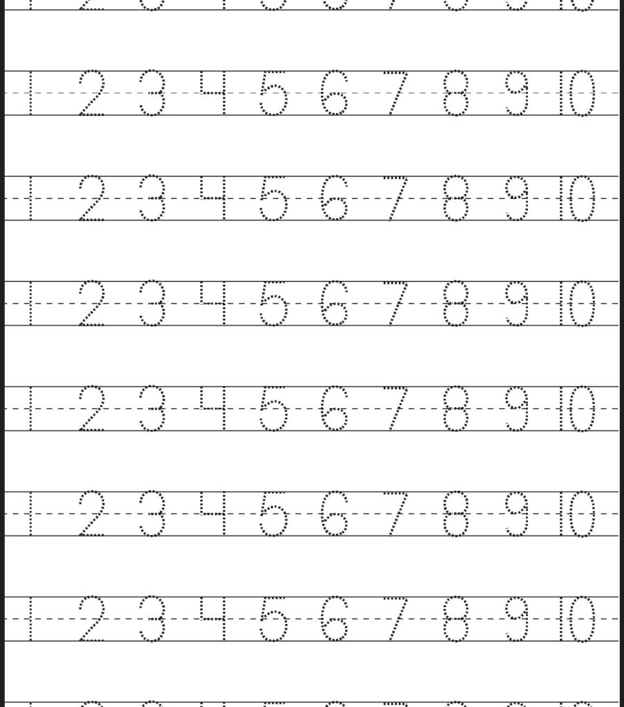 Free Printable Sheets For Preschool Number Tracing Worksheet Free Printable Sheets For Preschool Number Tracing Worksheet