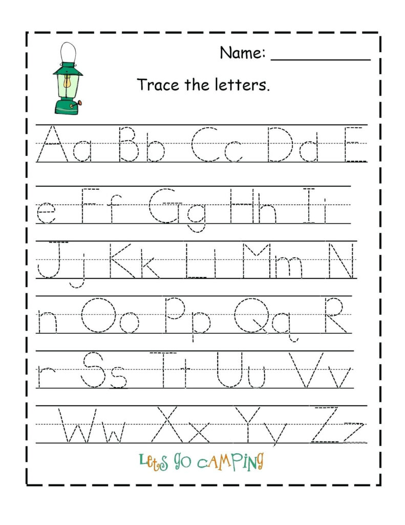 Free Printable Traceable Letters Preschooleets Name Tracing