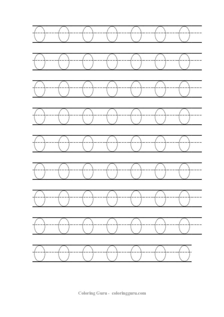 Free Printable Tracing Number 0 Worksheets | Handwriting