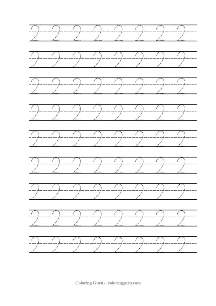 Free Printable Tracing Number 2 Worksheets | Preschool Free Printable Tracing Number 2 Worksheets | Preschool