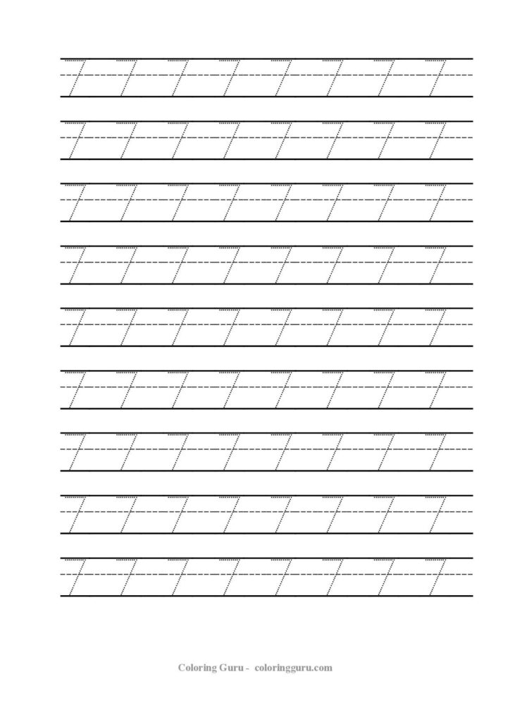 Free Printable Tracing Number 7 Worksheets | Kids Math Free Printable Tracing Number 7 Worksheets | Kids Math