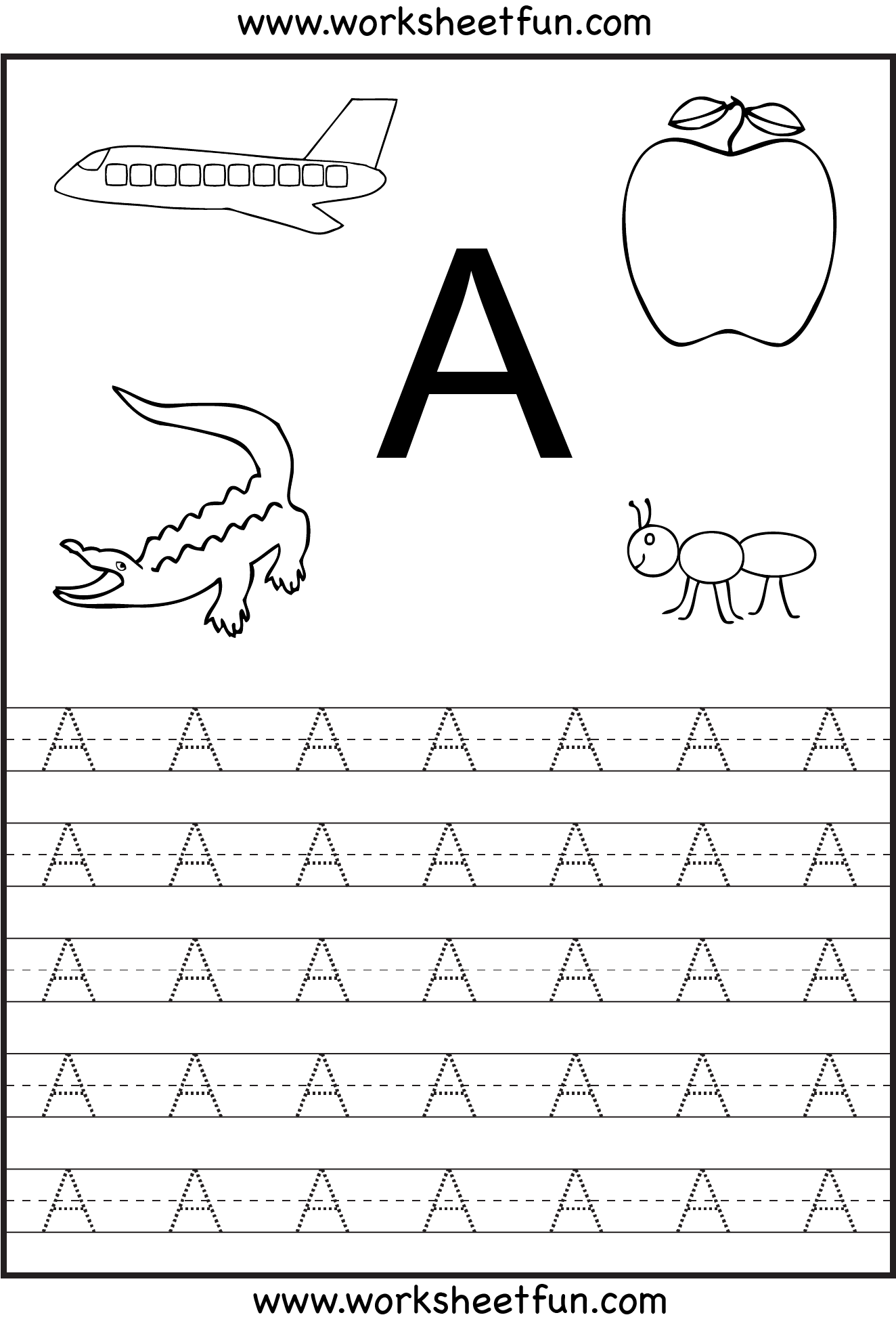 Free Printable Worksheets: January 2009 | Tracing Worksheets