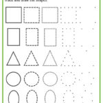 Free Shape Drawing Printables | Shape Tracing Worksheets