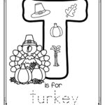 Free   T Is For Turkey Trace And Color Alphabet Printables