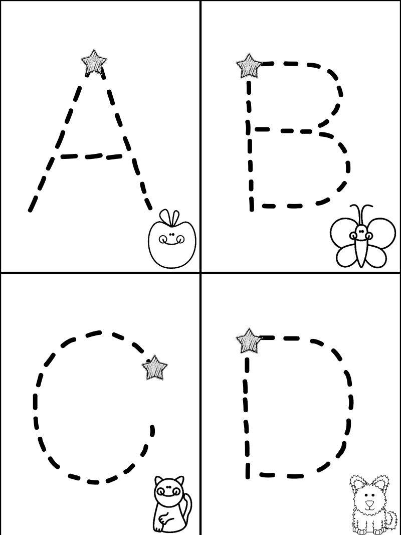 Free Traceable Alphabet Minibook---Mrs. Christy&amp;#039;s Classroom pertaining to Abc 123 Tracing Pages