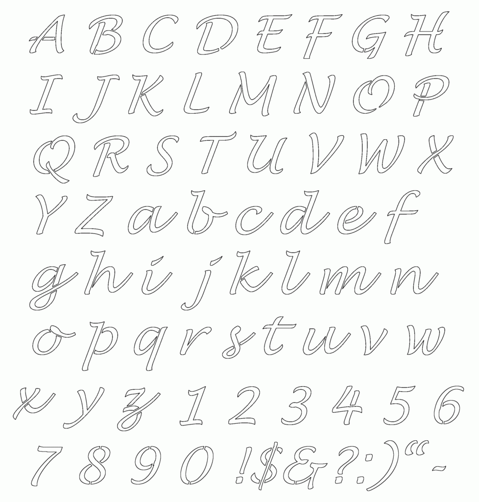 Free+Printable+Alphabet+Stencil+Letters+Template | Free