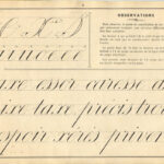 French Instruction Manual, 1900, Page 8, Cursive. Accents