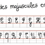 Frise De L'alphabet Des Majuscules En Cursif | Cursive