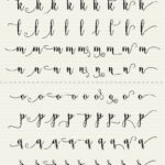 Full Alphabet Svg Fonts Cutfile   Modern Handwritten Script