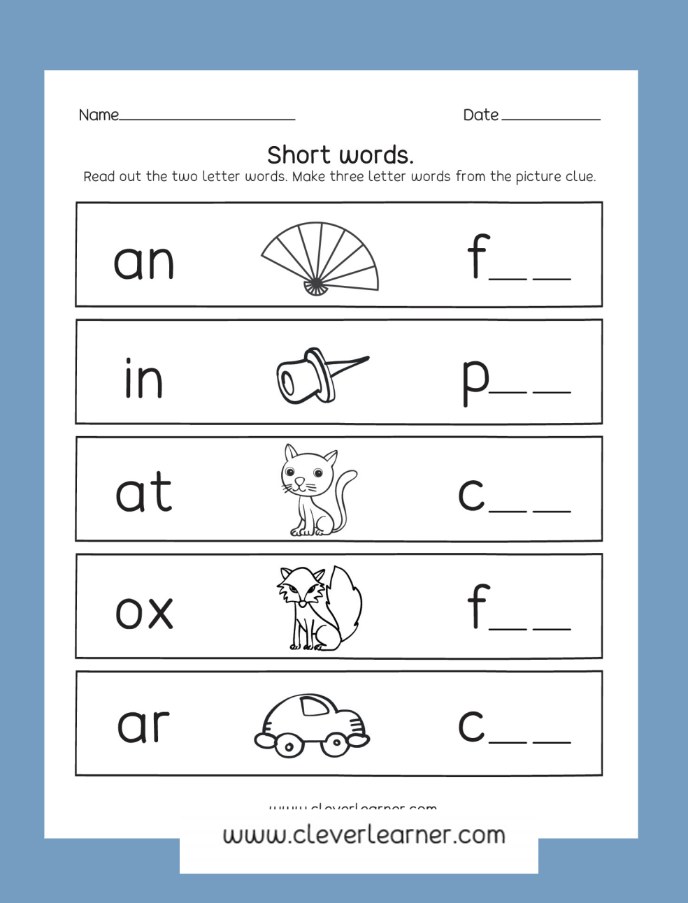 3 Letter Word Tracing Worksheets  AlphabetWorksheetsFree.com