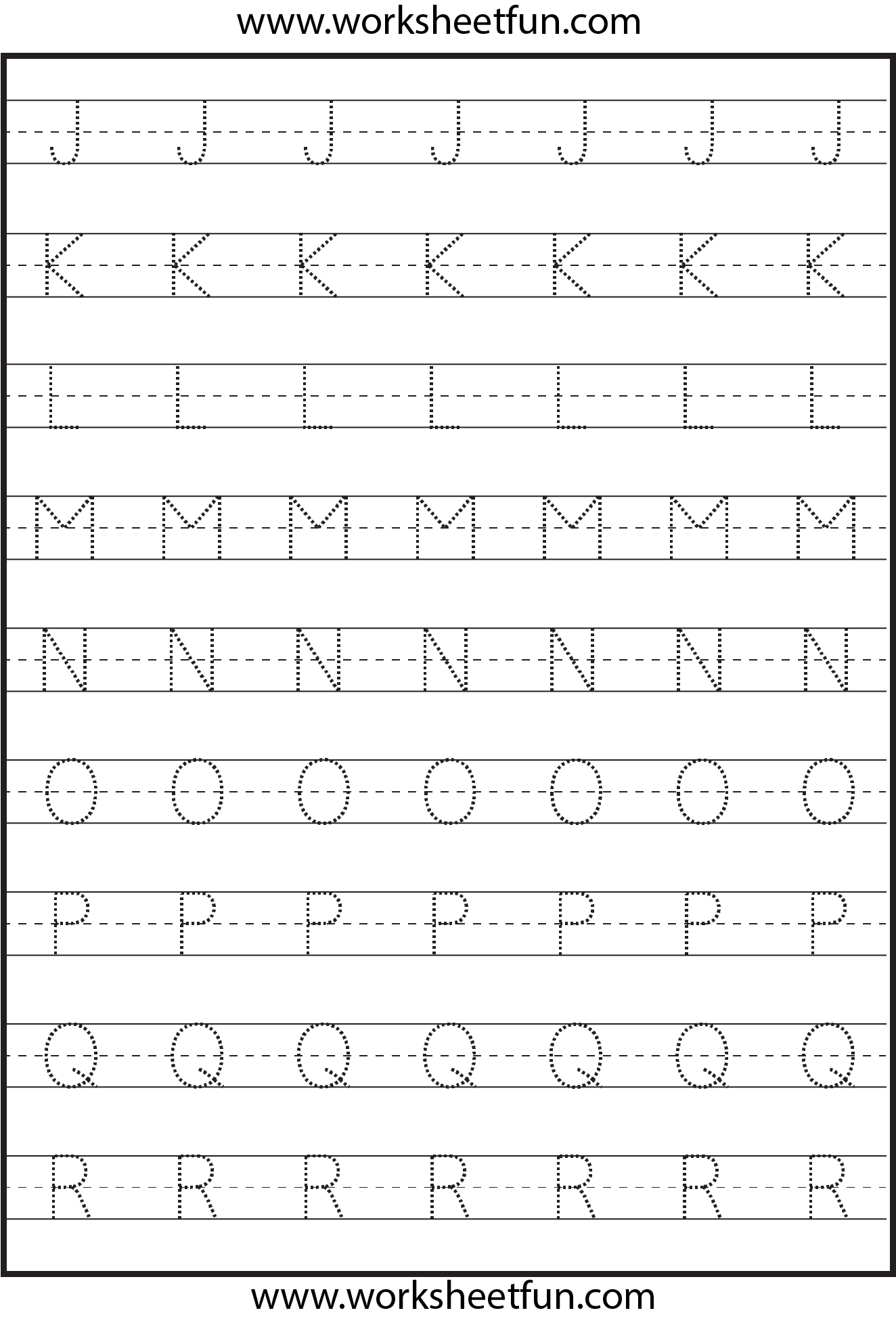 Funlettertracingj-R 1,324×1,949 Pixeles | Handwriting