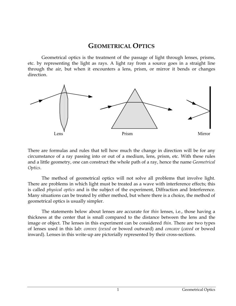 Geometrical Optics