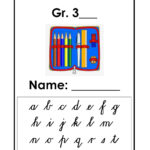 Grade 3 Cursive Handwriting Book 1