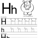 H Free Handwriting Worksheet Print 2,400×2,988 Pixels Intended For Alphabet Tracing Letter H