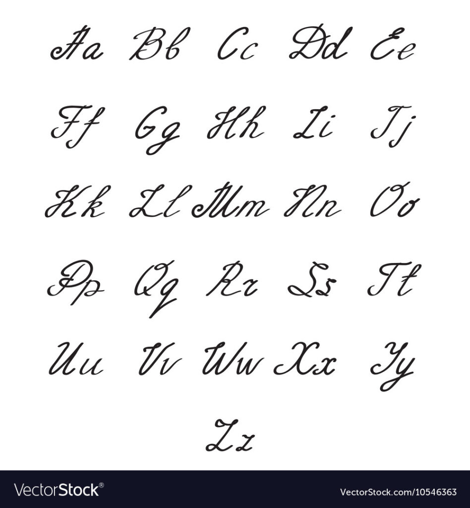 Hand Drawn Alphabet Handwritten Letters