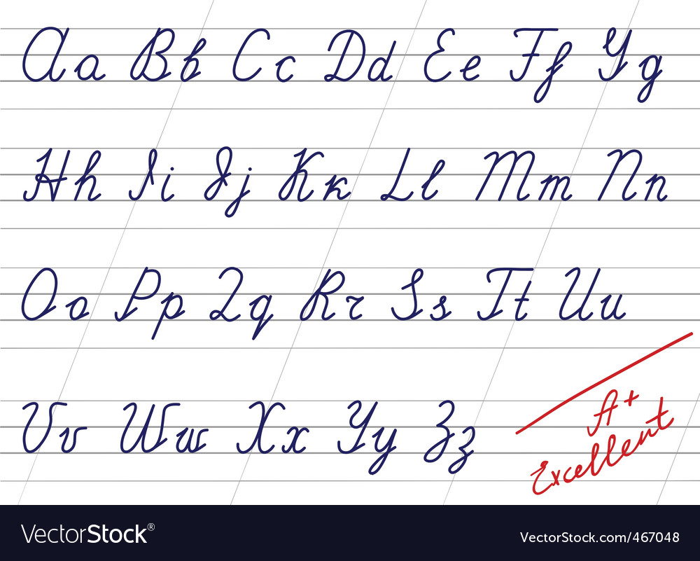 Handwriting Alphabet