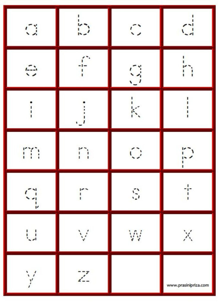 Handwriting Paper To Print Small Alphabet Letters Tracing Paper Throughout Alphabet Tracing Paper
