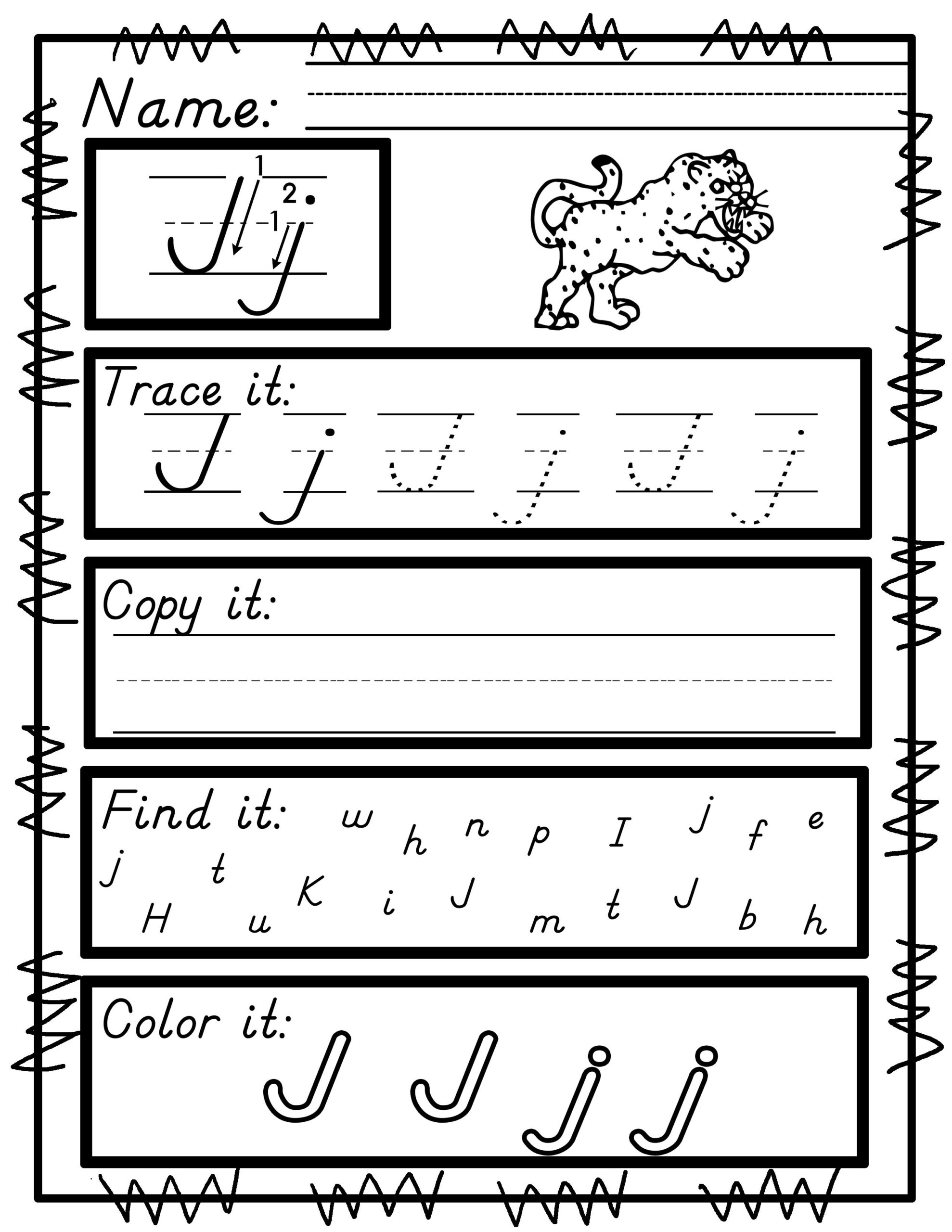 Handwriting Practice A-Z No Prep Print And Go D'nealian pertaining to D&amp;#039;nealian Alphabet Tracing Worksheets