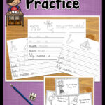 Handwriting Practice For Beginning Writers, Prep, Year 1 Pertaining To Name Tracing Victorian Modern Cursive
