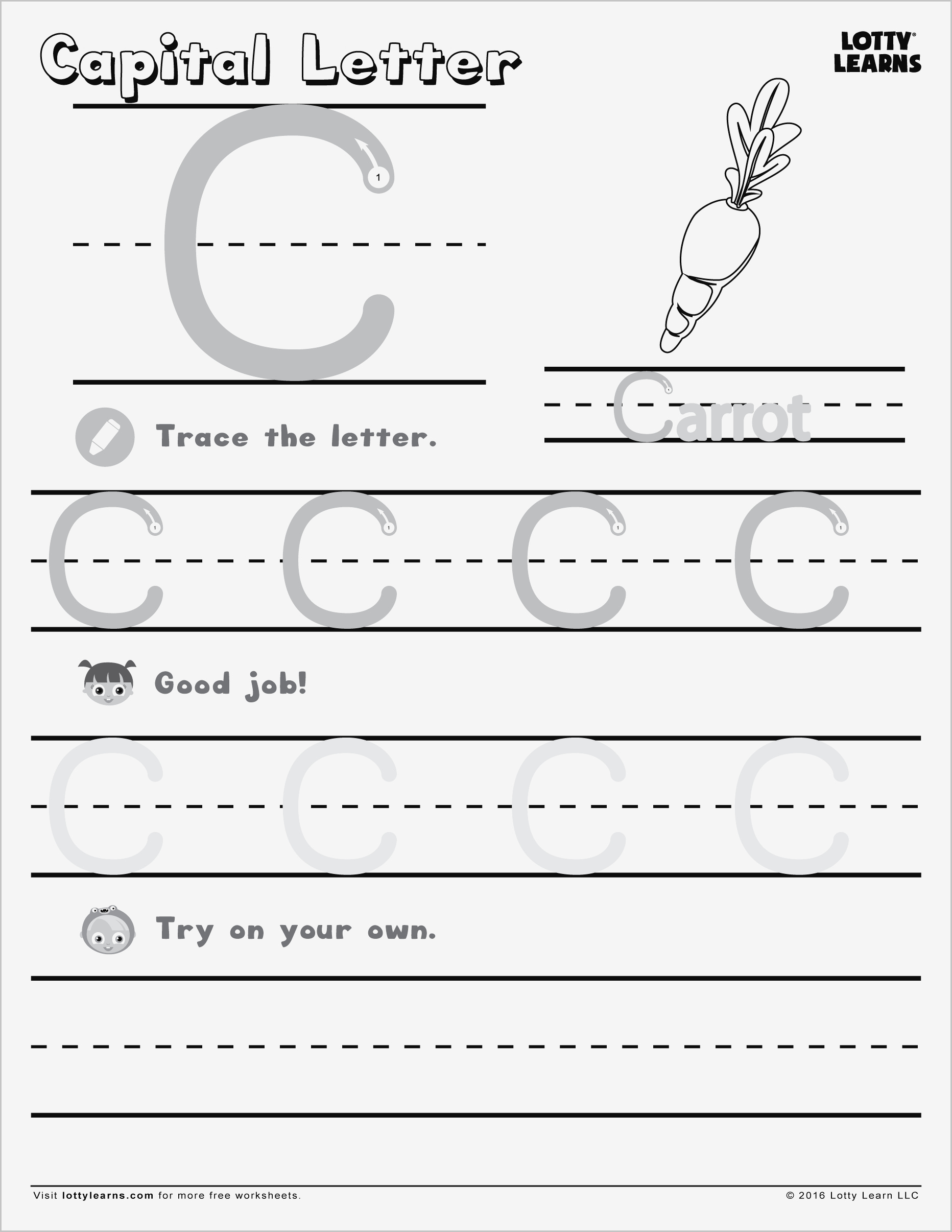 Handwriting Worksheet Maker Kindergarten Printable