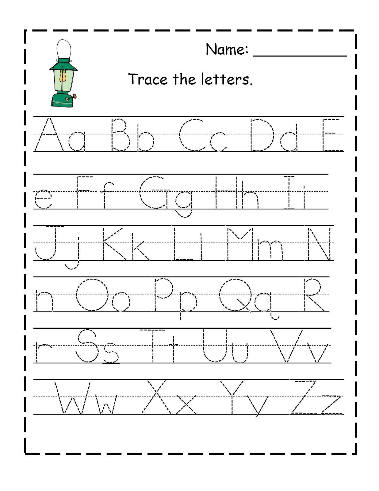 Handwriting Worksheets For Preschool Alphabet Free Writing regarding Alphabet Handwriting Worksheets For Preschool