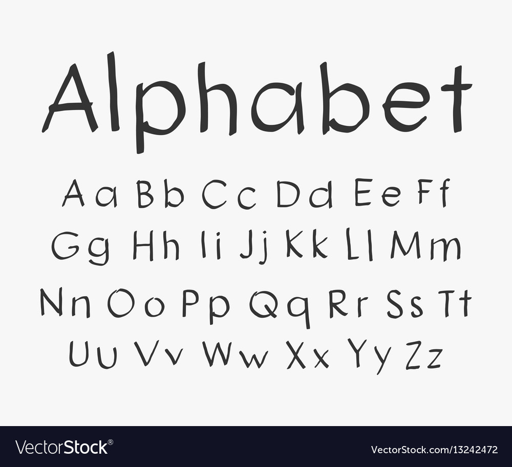 Handwritten Alphabet