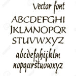 Handwritten Alphabet Letters Vector. Abc For Your Design. Easy..