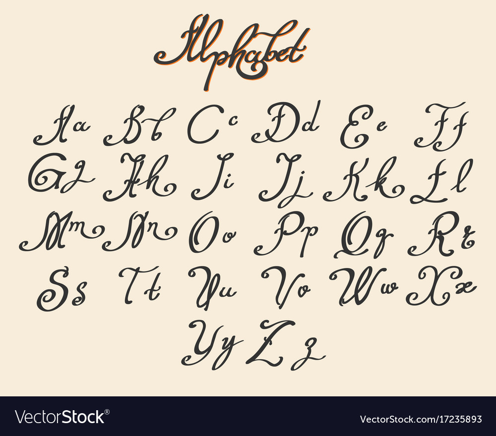 Handwritten Alphabet