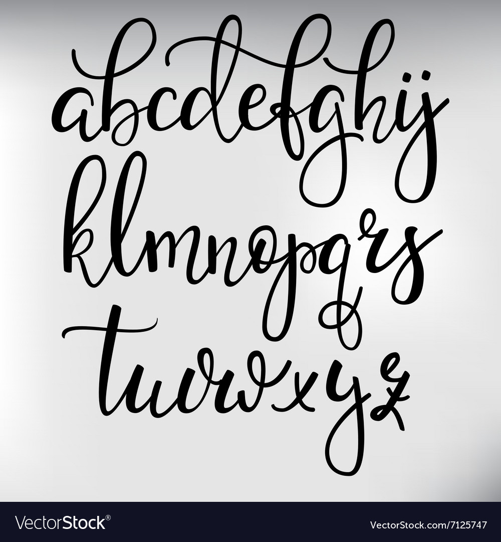 Handwritten Brush Style Calligraphy Cursive Font