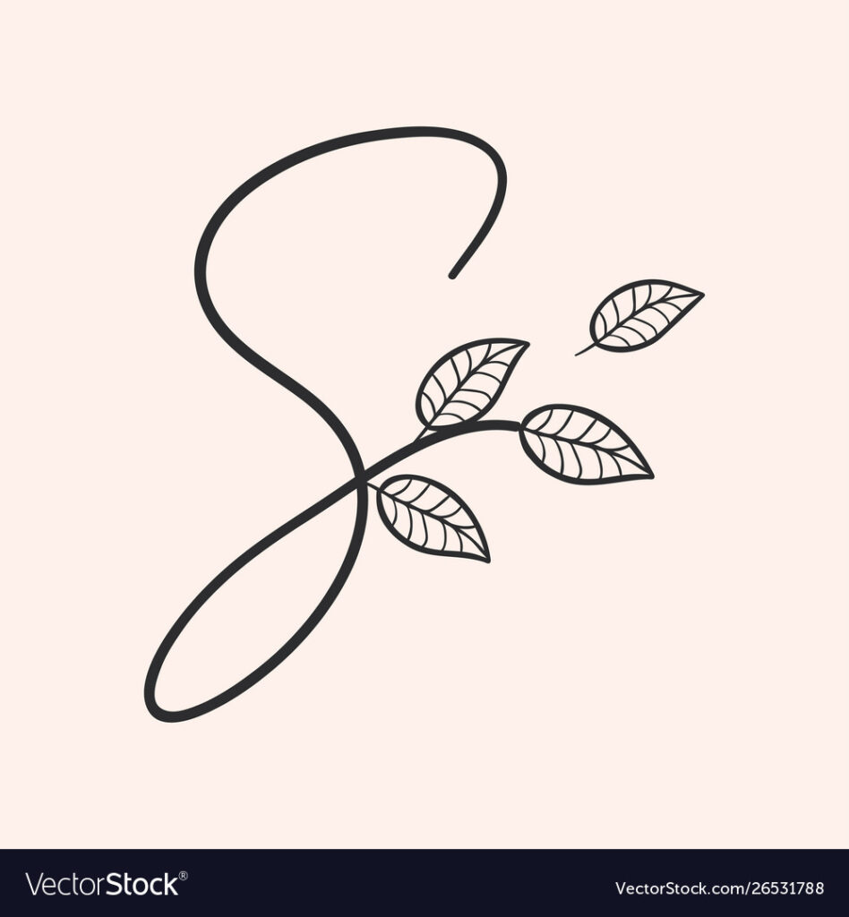 Handwritten Letter S Monogram Or Logo Brand