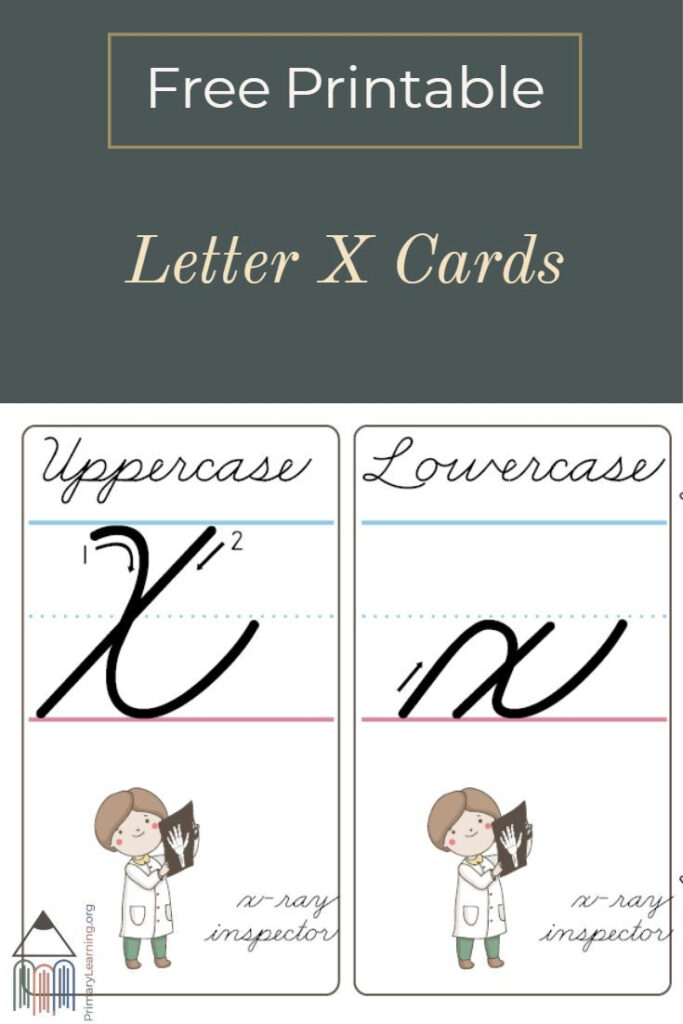 How To Make A Cursive X   Printable Cards | Primarylearning