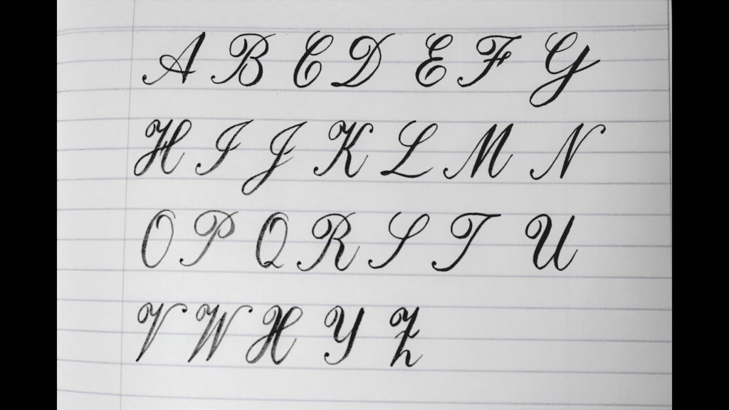 How To Practice Write English Capital Letters With Brush Pen | Handwriting  Practice